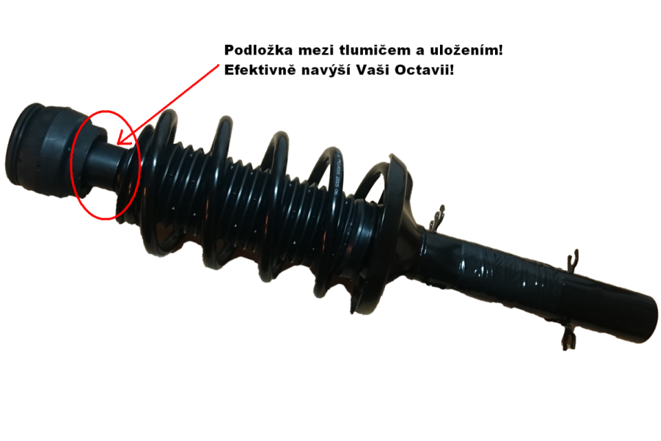 Podložky pod tlmiče Seat Leon (1M1) - 25mm PREDNÉ (PÁR)