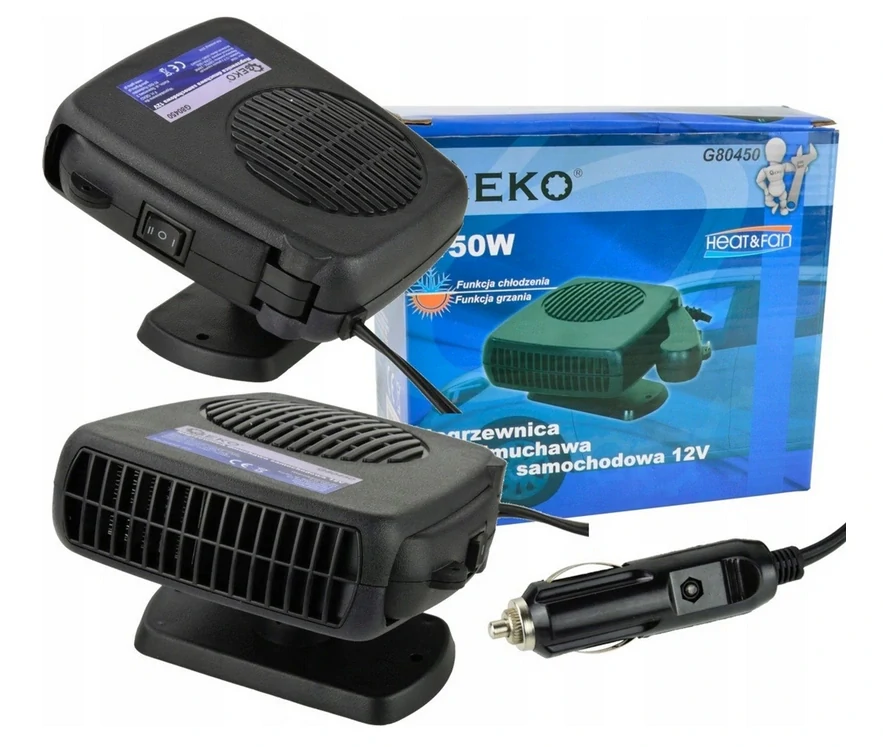 Kúrenie do auta s ventilátorom 12V, 150W, GEKO