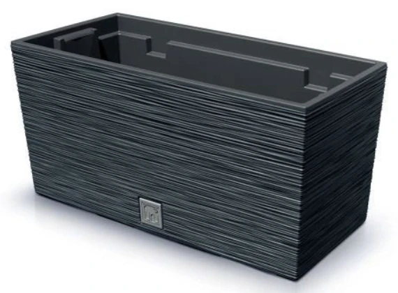 Prosperplast Kvetináč-truhlík 39cm, antracit FURU CASE