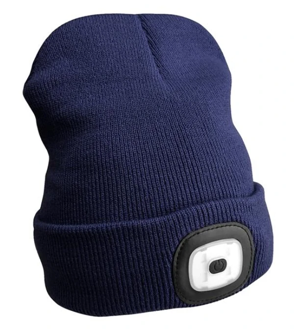 Čiapka s čelovkou 45 lm, nabíjacia, USB, univerzálna veľkosť, rôzne farby - SIXTOL