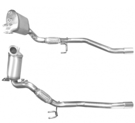 DPF filtr s výfukem Octavia2 2.0 103kw