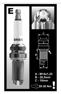 Zapalovací svíčka EOR14LGS BRISK