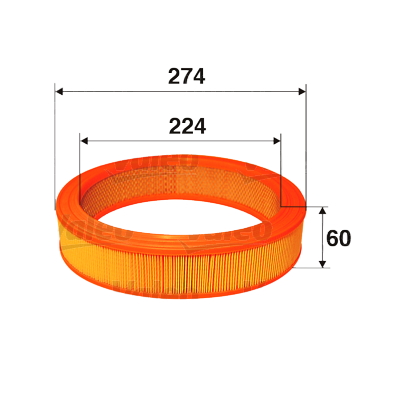 FILTR VZDUCHU FA - větší (274mm)