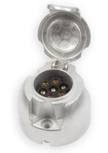 Zásuvka 7-pin/12V kovová JAEGER
