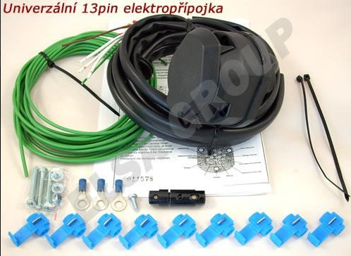 Univerzální elektrokabeláž k tažnému zařízení 13pin