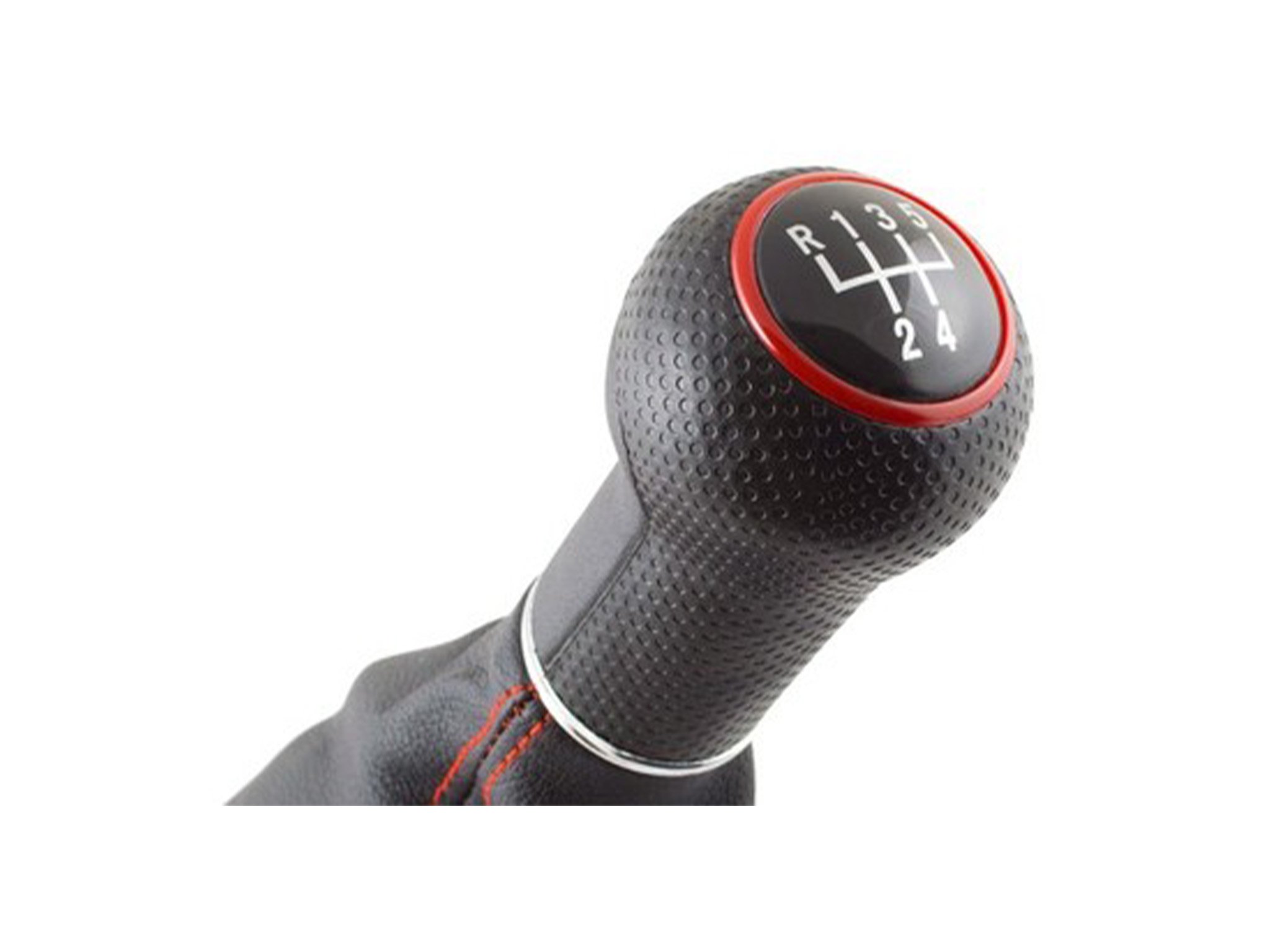 Řadicí páka s manžetou VW Golf IV, Bora, 5 stupňů červená (hlava 12mm)