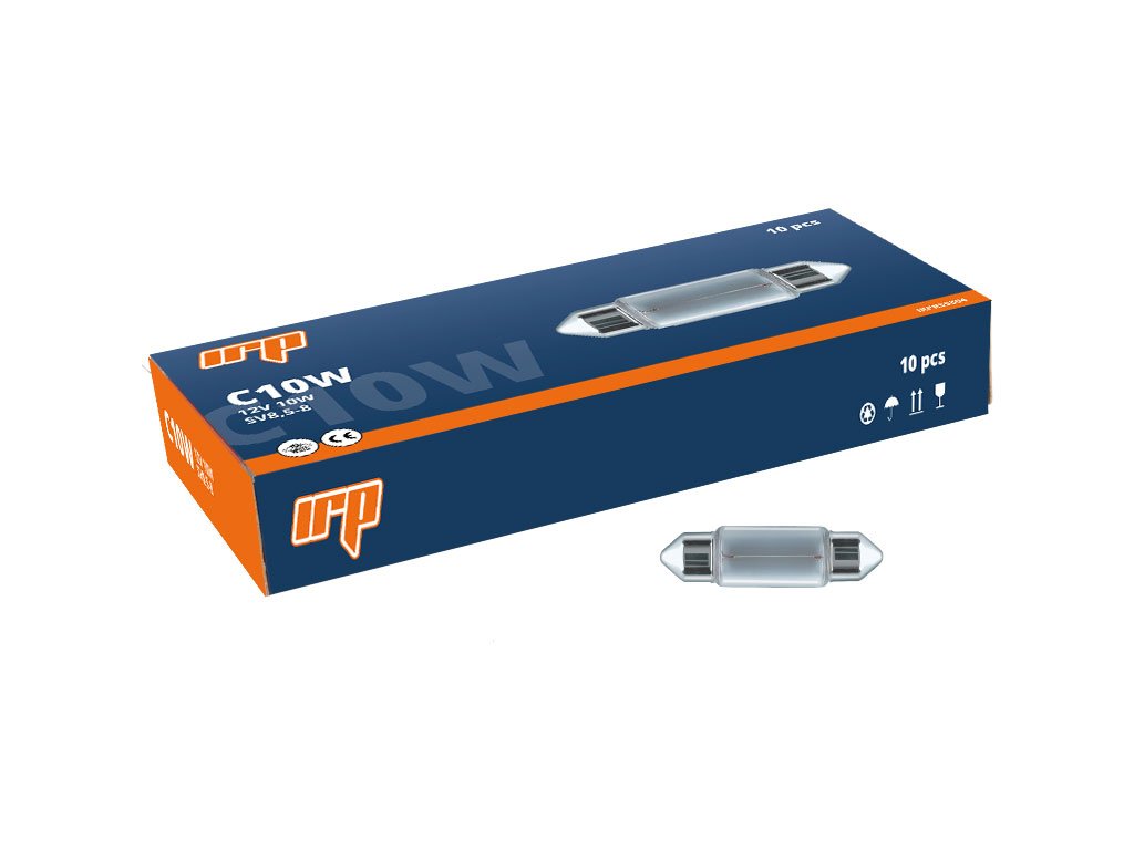 Žárovka C10W 12V 10W SV8,5-8 sufit IRP