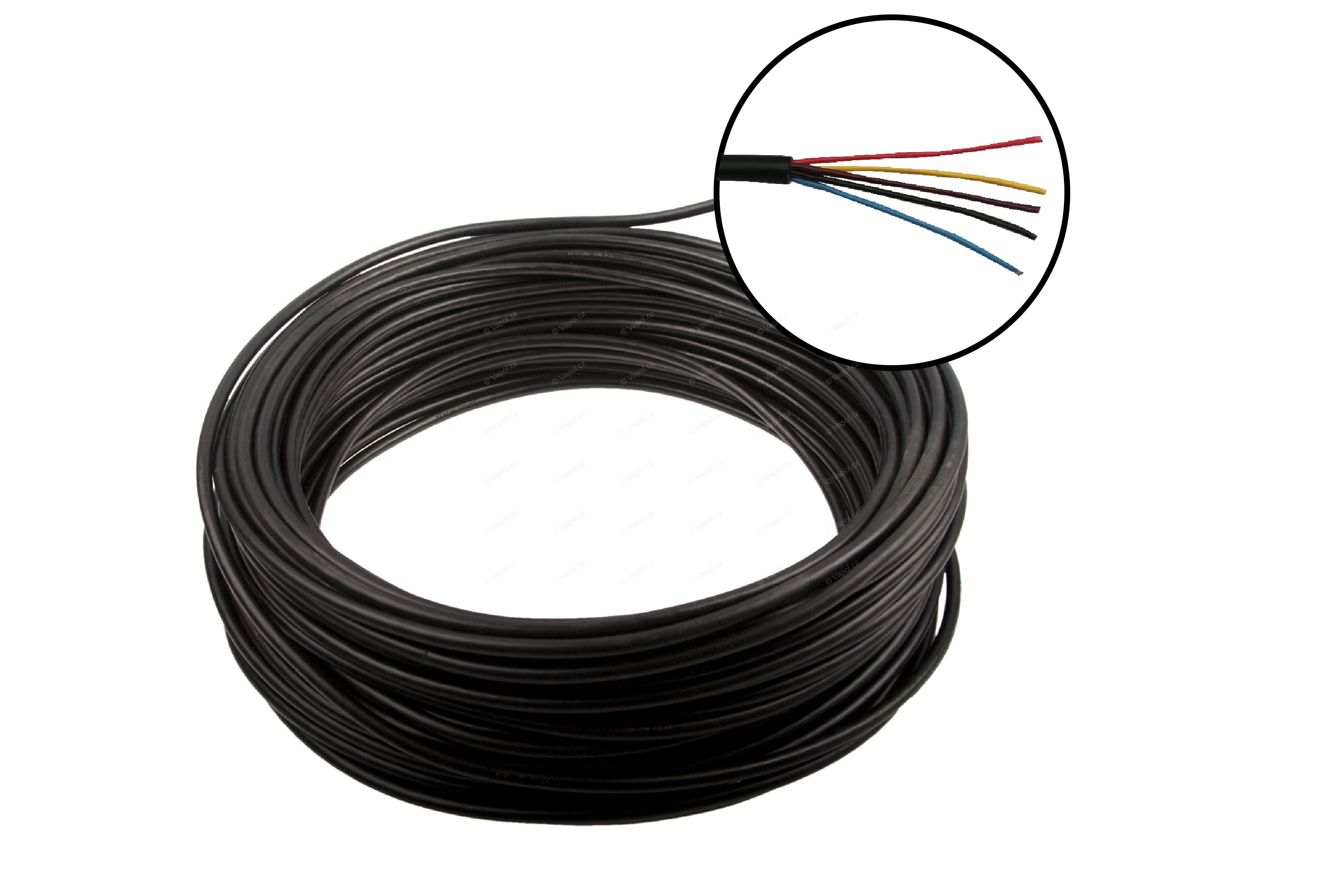 Kábel 5-žilový, 5 x 1 mm, gumový plášť MULTIPA