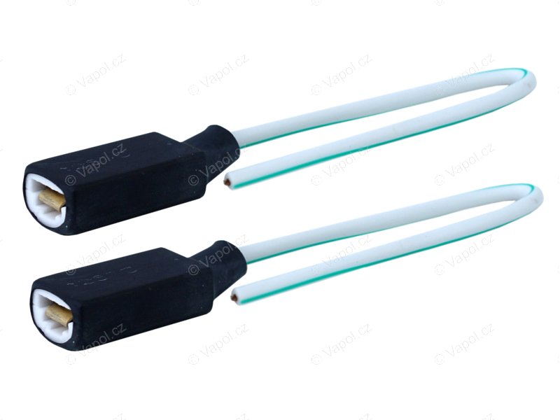 Svorkovnica žiarovky H1/H3 keramické, kábel 15 cm, 2 ks, Vision Lighting