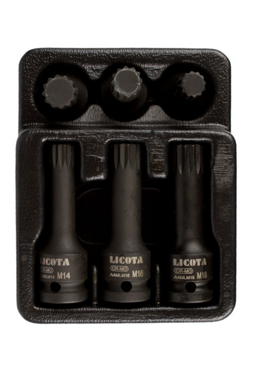 Súprava vonkajších nástrčných kľúčov XZN 1/2", krátke a dlhé M14, M16, M18, súprava 6 ks - LIATF5214