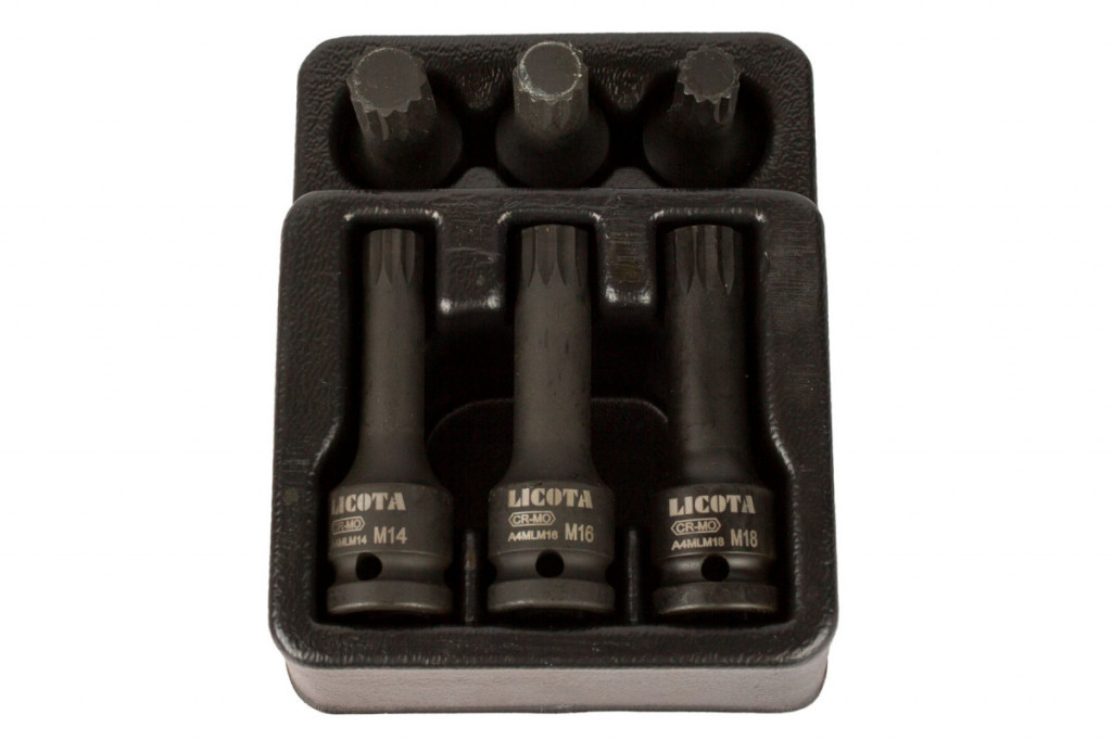 Súprava vonkajších nástrčných kľúčov XZN 1/2", krátke a dlhé M14, M16, M18, súprava 6 ks - LIATF5214