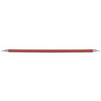 Zamatové lano červené 150cm karabíny strieborné - PSR0003