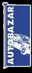 Vlajka AUTOBAZAR - bielo/červená - 125200210