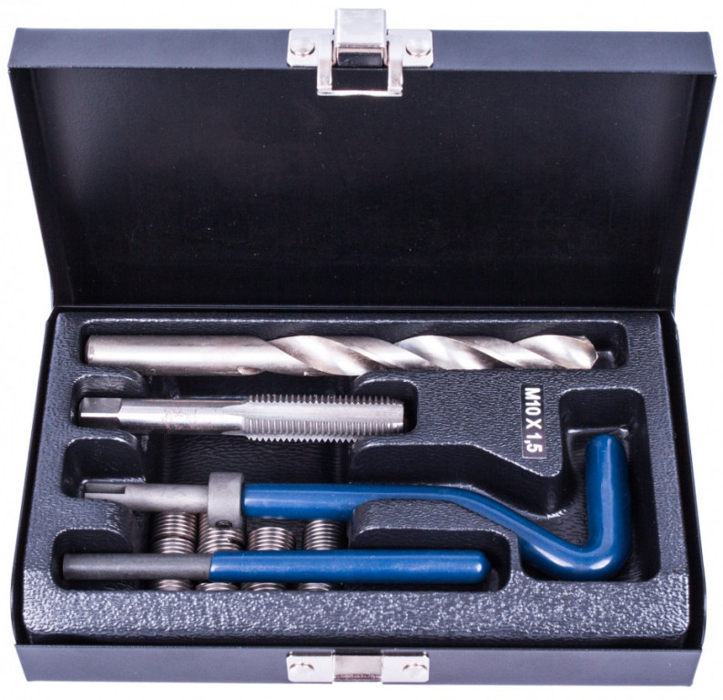 Súprava na opravu závitov, 15 ks - M10 x 1.5 x 13.5 mm (10) - H1110A
