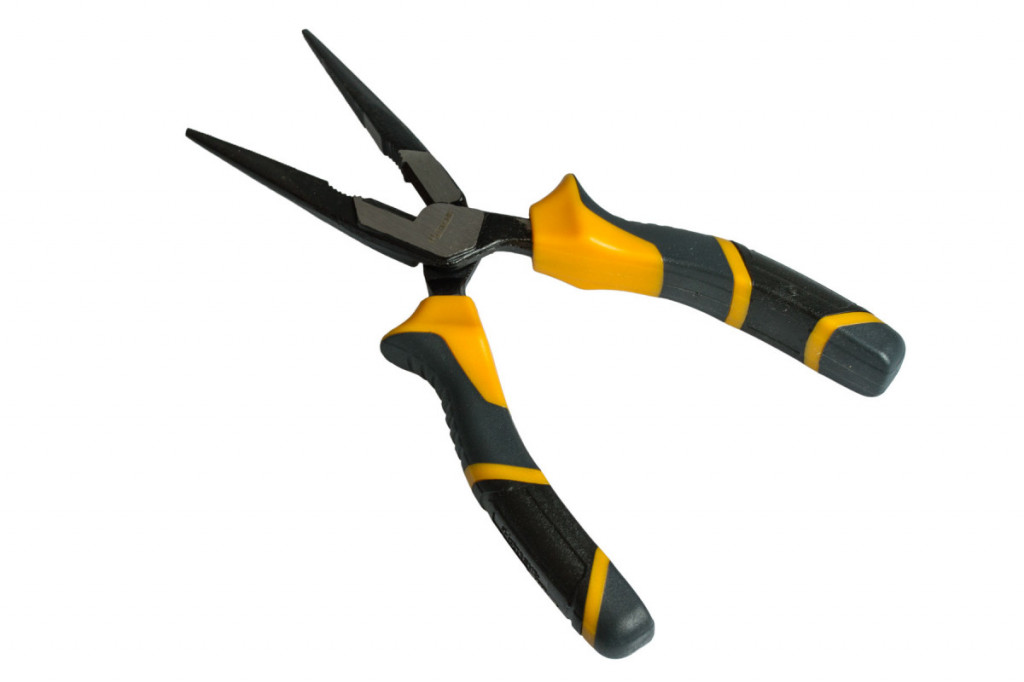 Polguľaté rovné kliešte 180 mm HOTECHE - HT100205