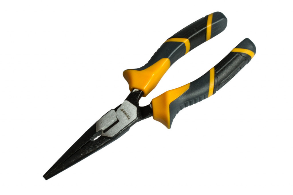 Polguľaté rovné kliešte 180 mm HOTECHE - HT100205