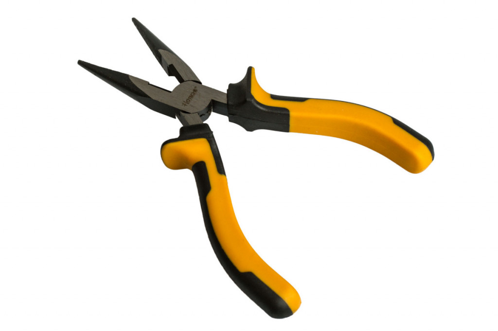 Polguľaté rovné kliešte 160 mm HOTECHE - HT100243