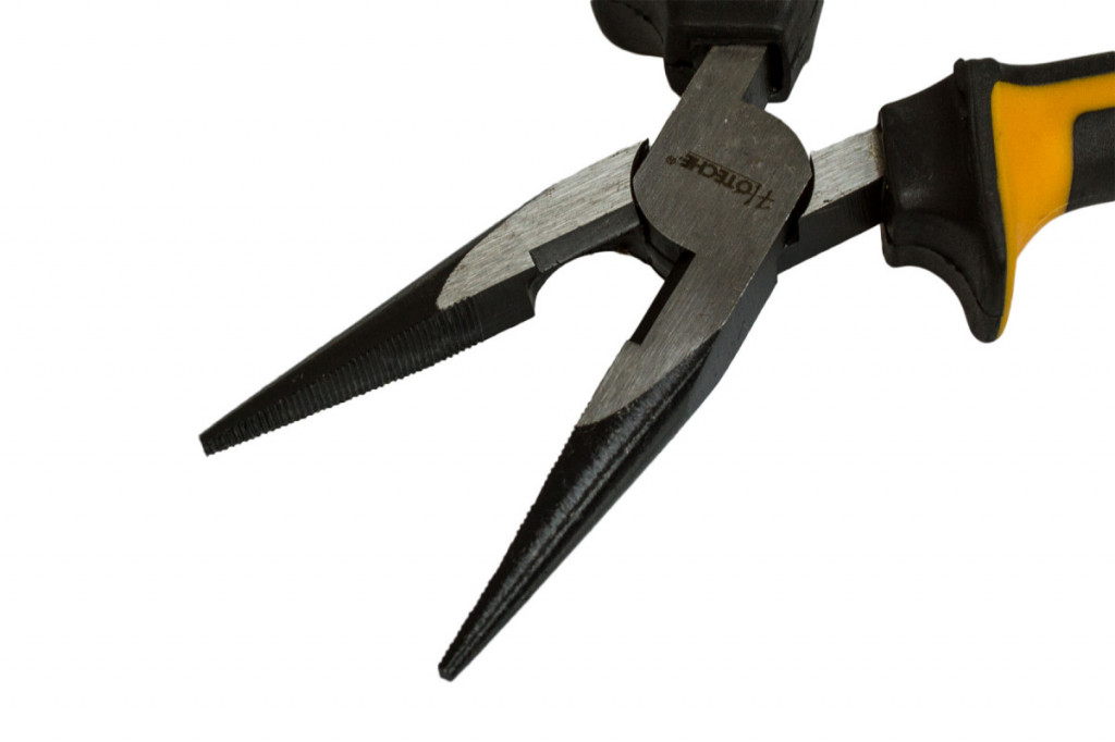 Polguľaté rovné kliešte 160 mm HOTECHE - HT100243
