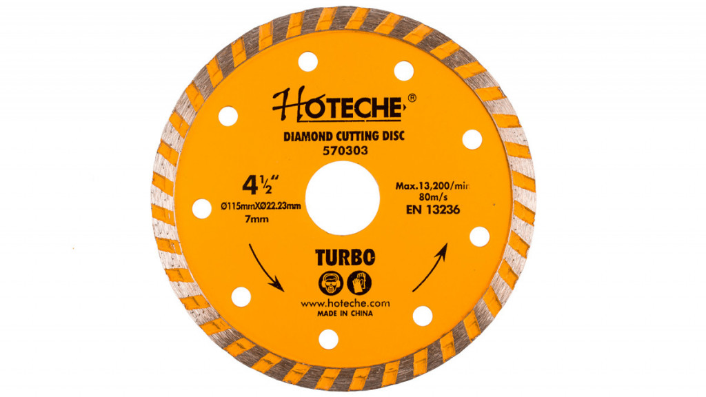 Diamantový rezný kotúč 115 mm, TURBO - HT570303