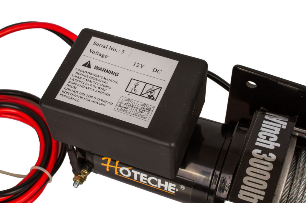 Elektrický lanový navijak 1000 W/12 V, max. zaťaženie 1361 kg - HT690008