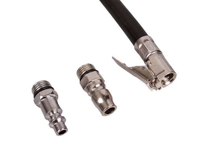 Hustič pneu s manometrom, rýchlospojka 1/4" - HTA830042