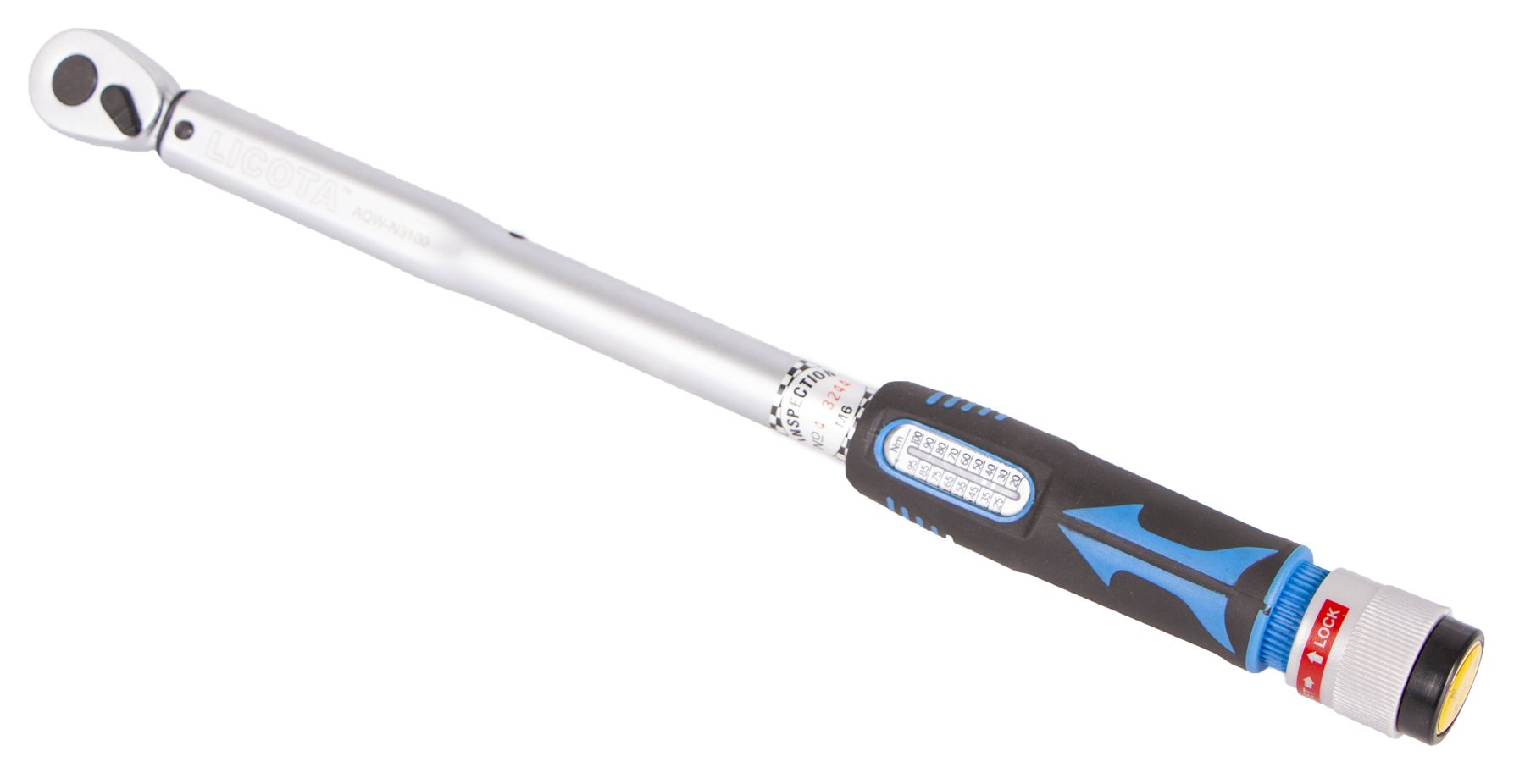 Momentový kľúč LICOTA 3/8" s certifikátom, 20-100 Nm - LIN3100
