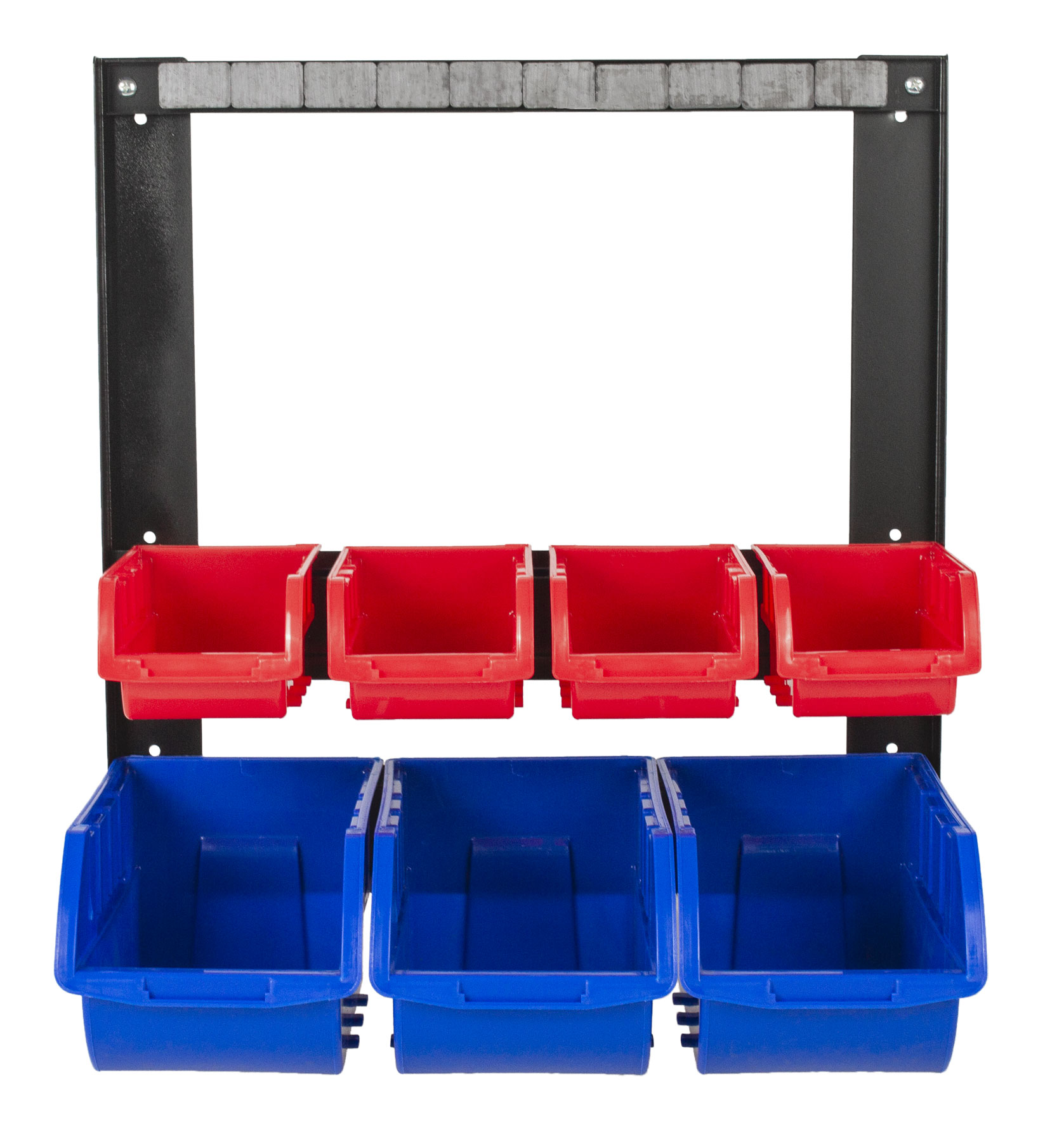 Kovový organizér s magnetickou lištou a 7 plastovými boxmi (2/7) - MSBRW1707