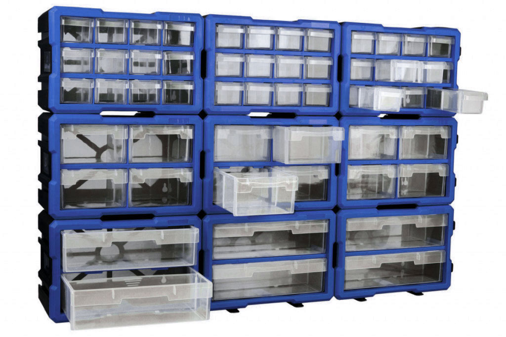 Plastový organizér, 12 boxov - MW1812
