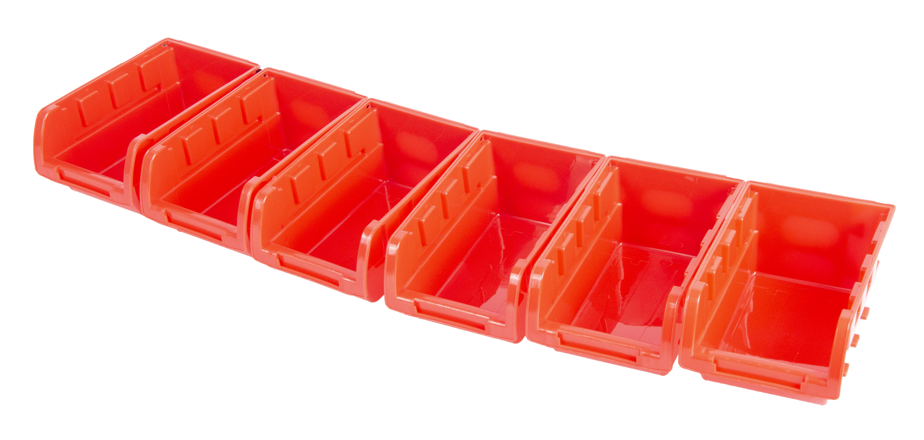 Závesná plastová lišta so 6 plastovými boxmi - MW8712