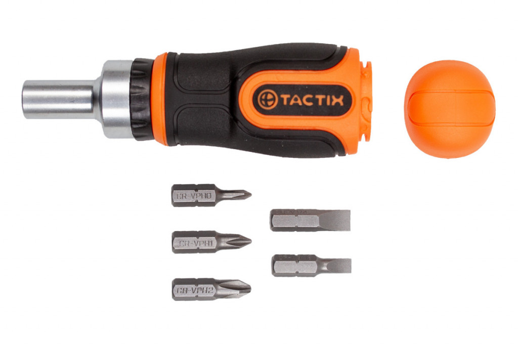 Mini račňový skrutkovač 115 mm s bitmi, 6 ks - TC900063