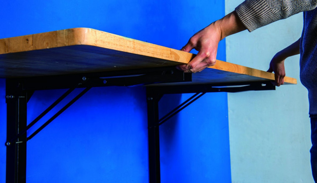 Sklopný pracovný stôl na stenu 1200 x 580 mm - ZS28550