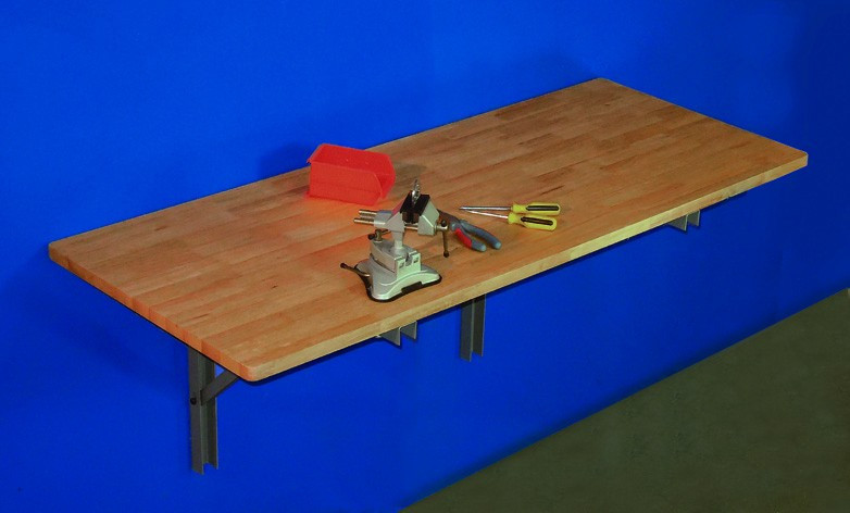 Sklopný pracovný stôl na stenu 1200 x 580 mm - ZS28550