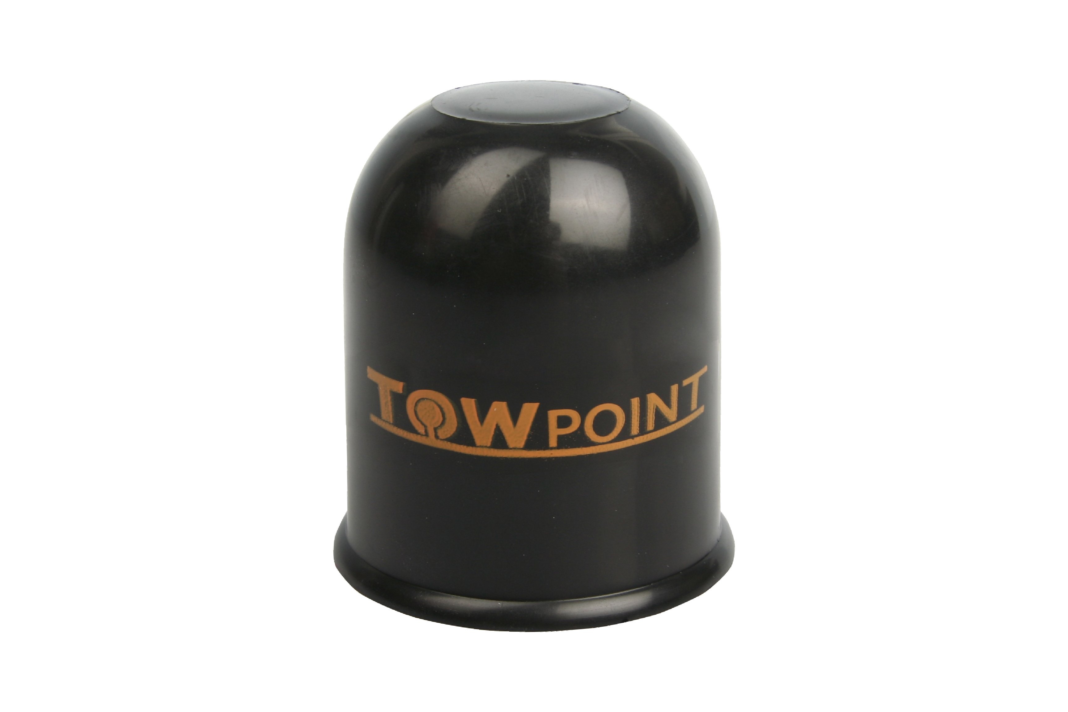 Krytka závěsu černá, potisk TowPoint oranžový
