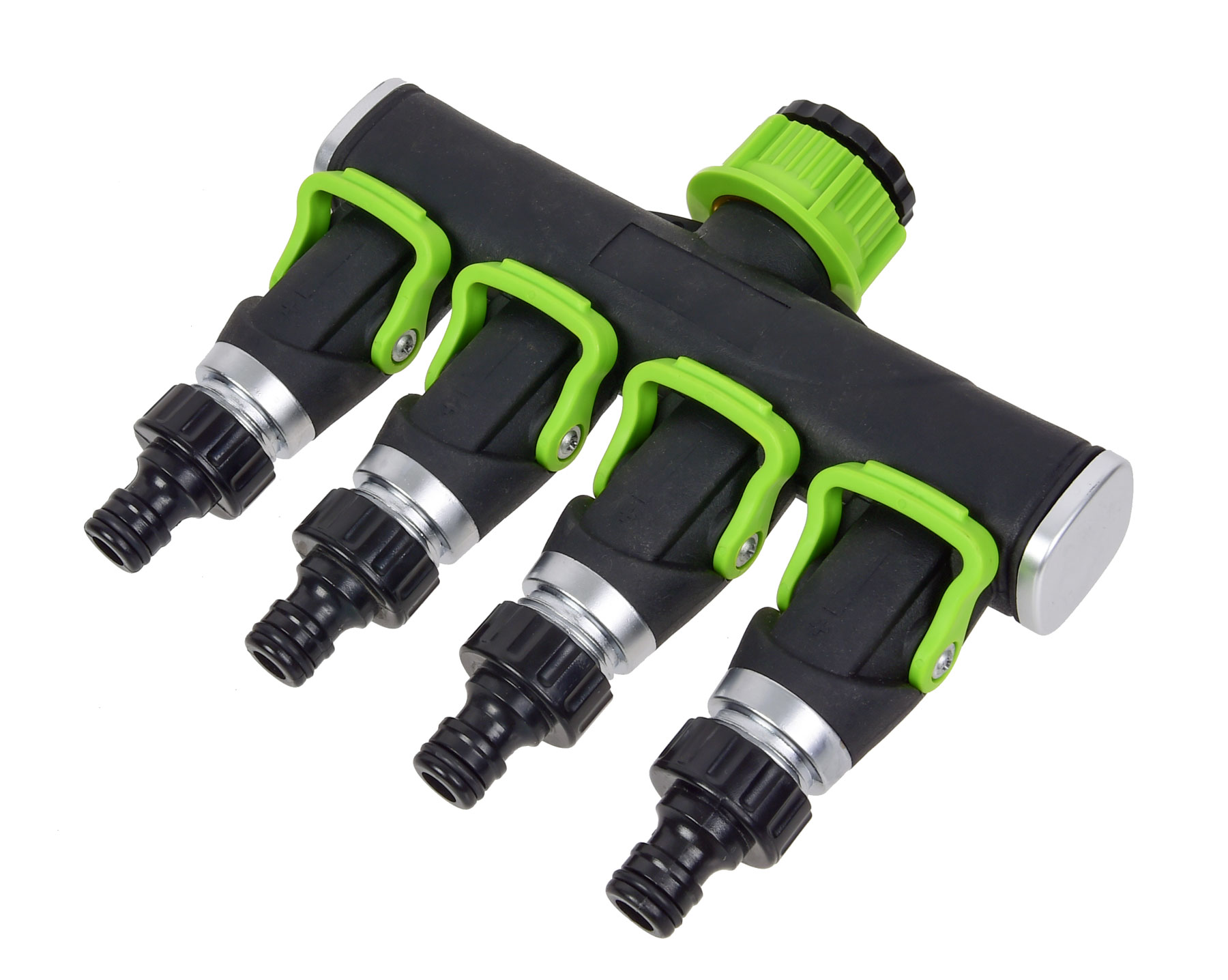 Štvorcestný rozdeľovač pre záhradné hadice, 3/4" - TC621311