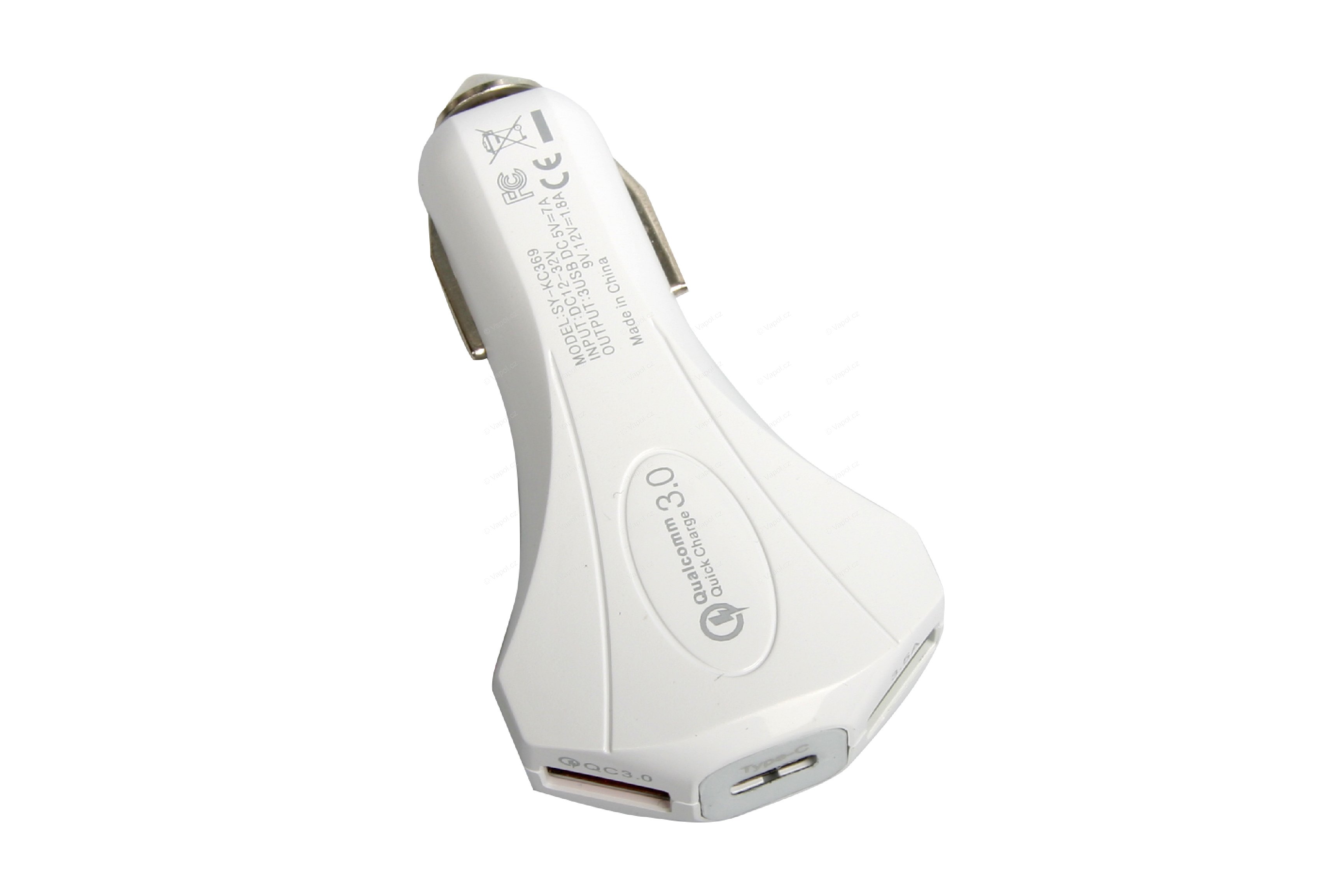 Zástrčka do zapaľovača PROFI, výstup 2 x USB + 1 x USB C