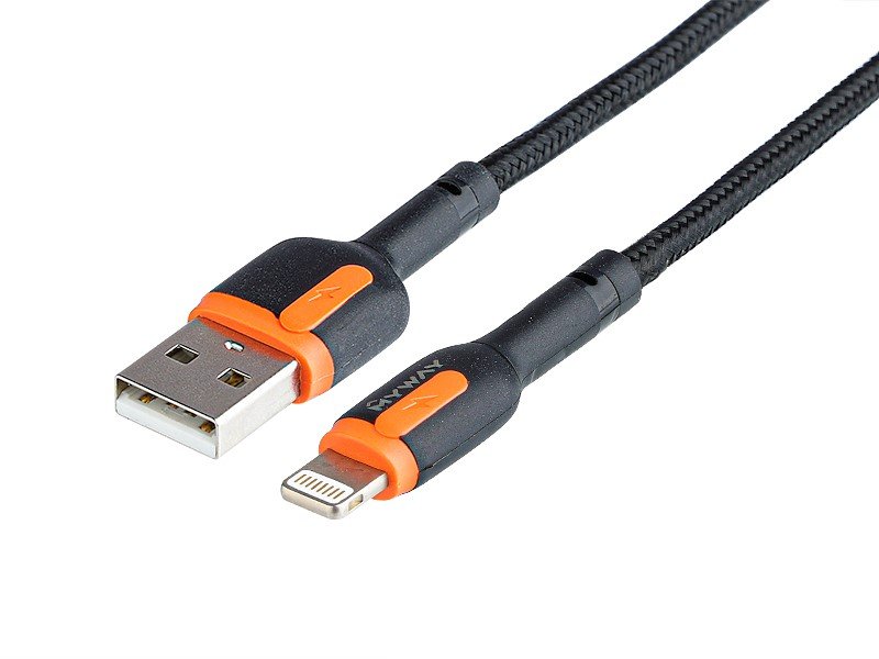 Nabíjecí spletený kabel 100 cm, USB > Lightning, MYWAY