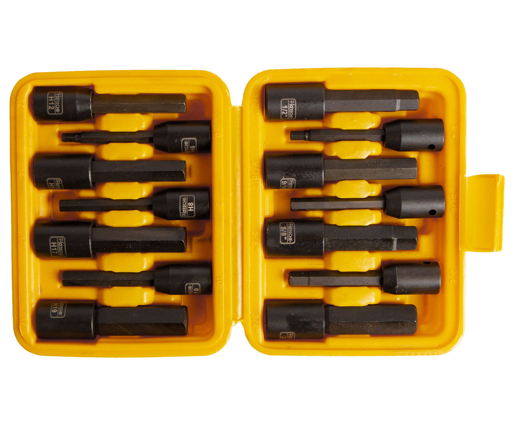 Sada nástrčných klíčů HEX, 1/2", 14 ks - HT206202