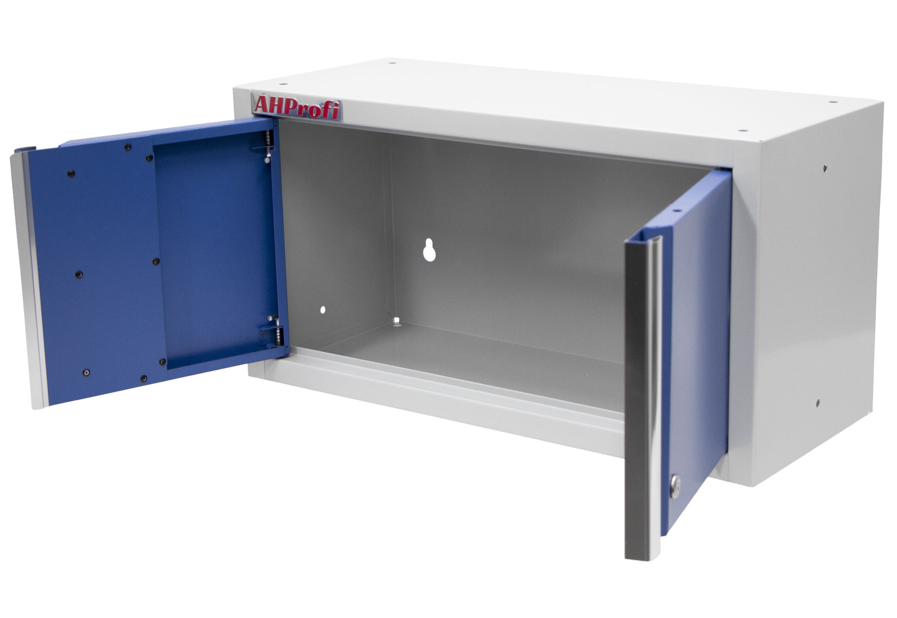 Celokovová dvojkrídlová závesná skrinka PROFI BLUE 680x281x350 mm - MWGB1326C