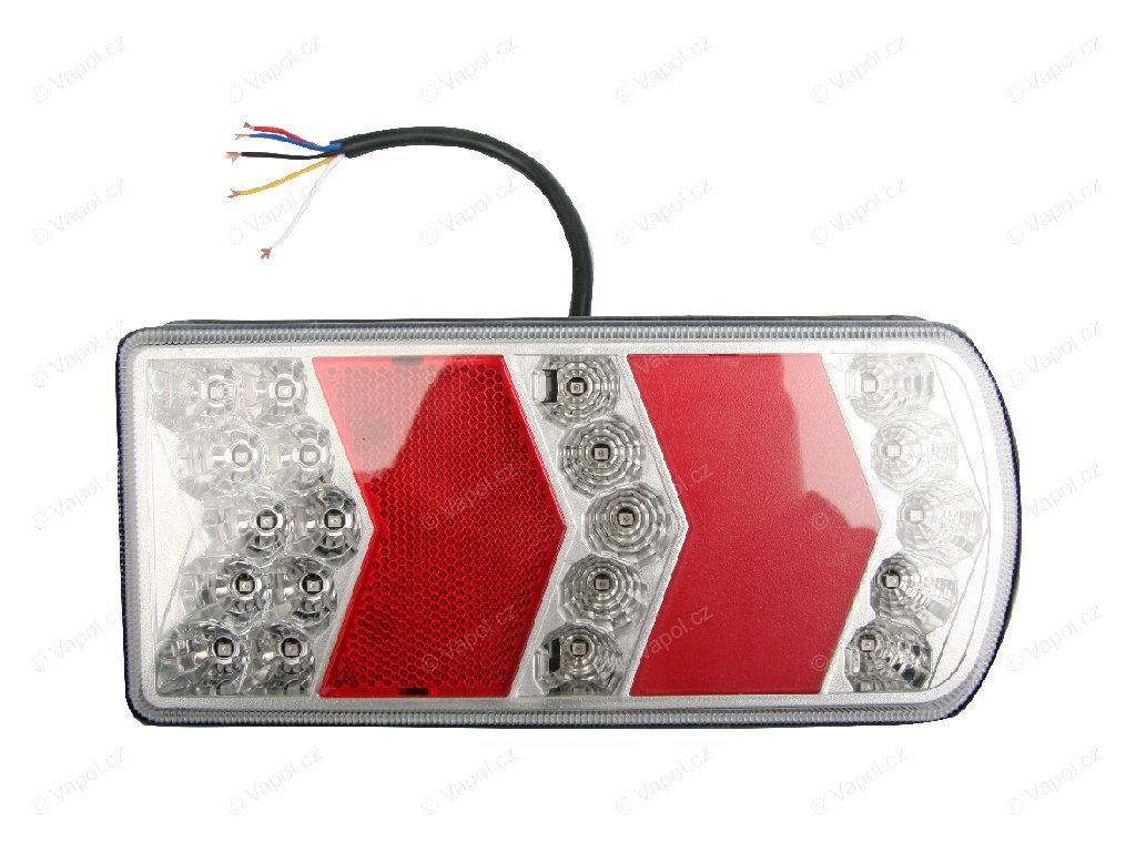 Združené svetlo TRS006 ľavé, LED, s osvetlením ŠPZ, 12 / 24 V MULTIPA