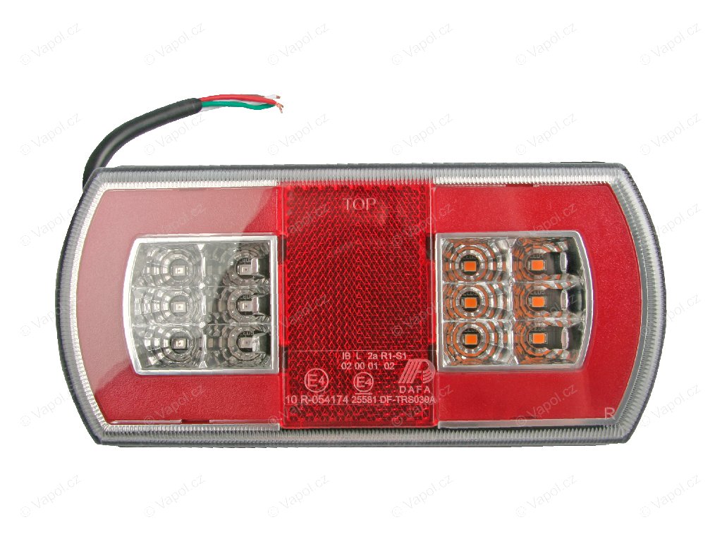 Združené svetlo TRS030 pravé, LED, s osvetlením ŠPZ, 12 / 24 V MULTIPA