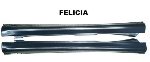 Plastové prahy Škoda Felicia - 2 kusy Jemný dezén