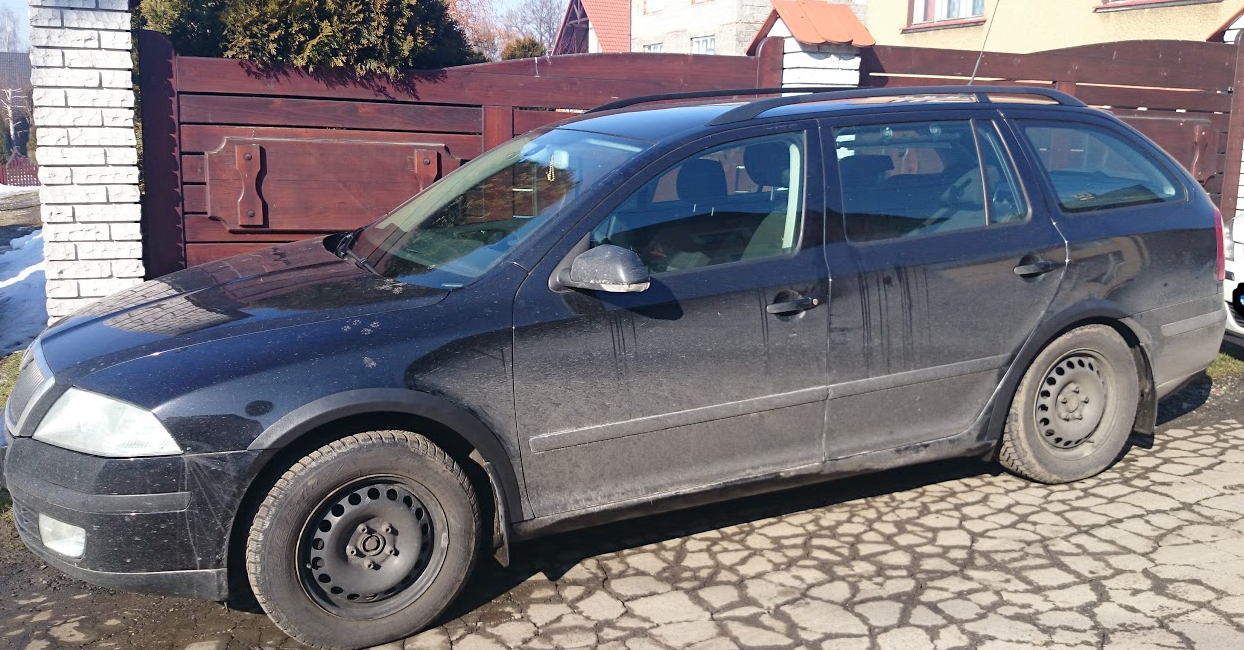 Plastové lemy blatníka Škoda Octavia II 2004-2013 - jemný dezén