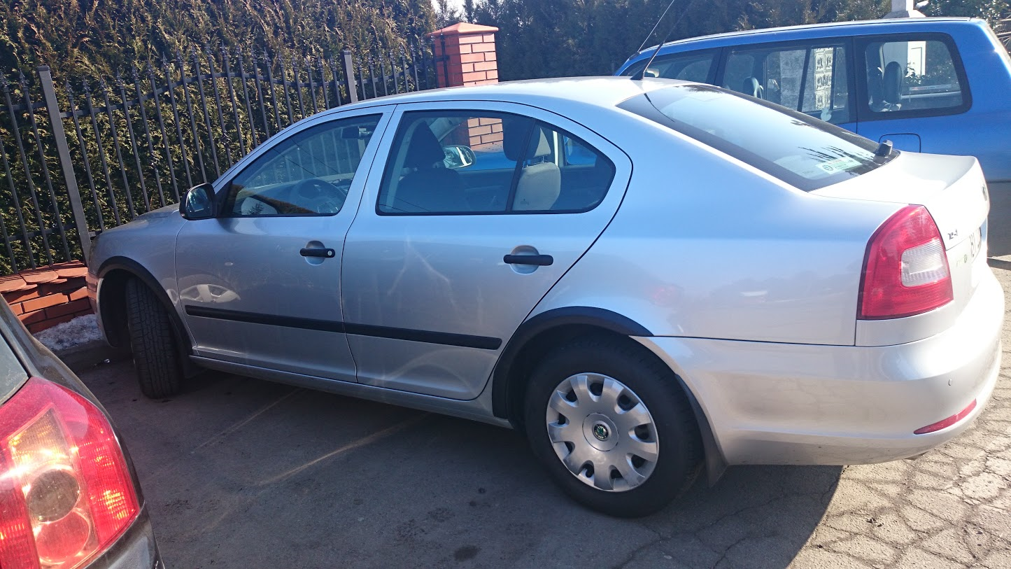 Plastové lemy blatníka Škoda Octavia II 2004-2013 - jemný dezén