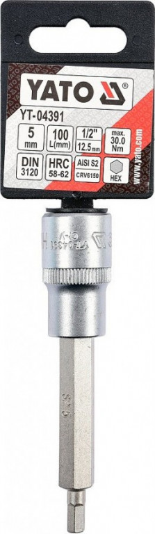 Hlavica s bitom HEX 1/2" H5 Yato - YT-04391