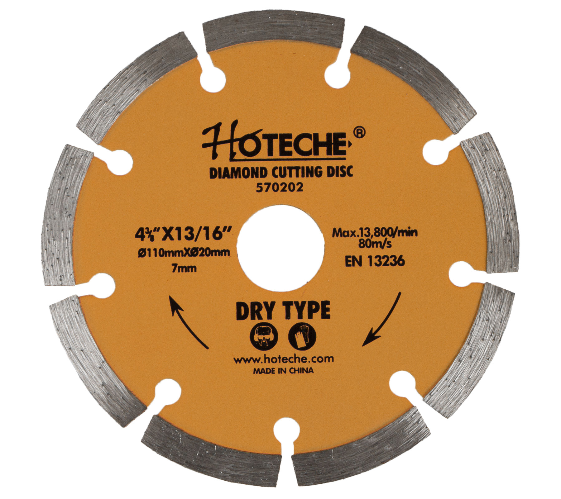 Diamantový rezný kotúč 110 mm, segmentový - HT570202