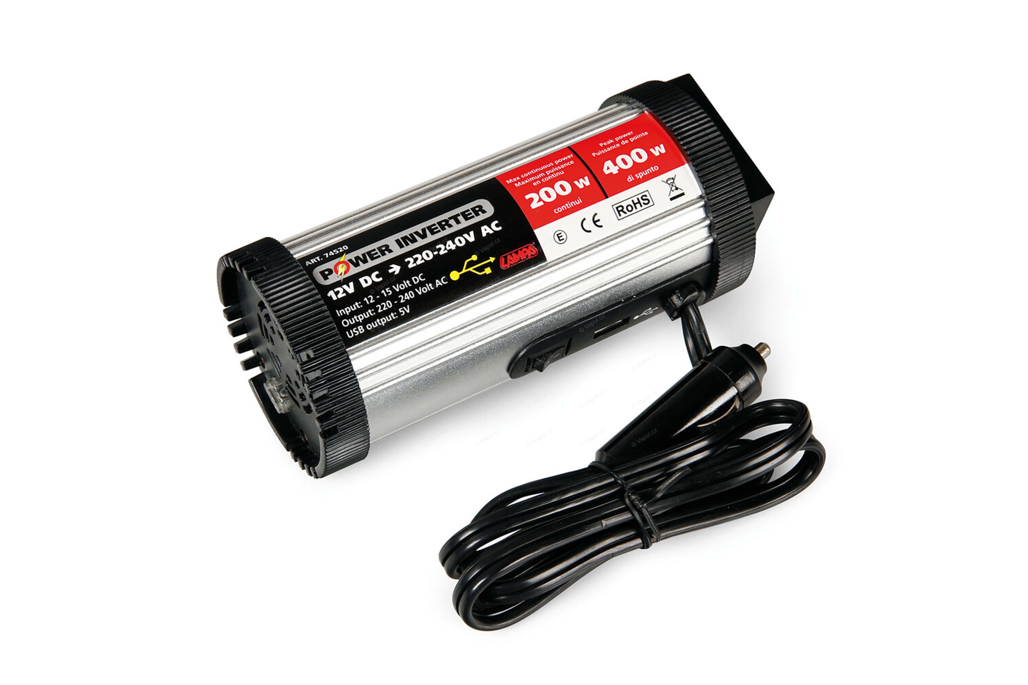 Menič 12/220V 400W