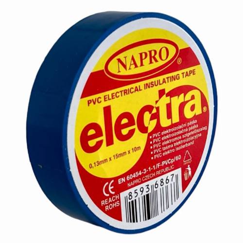 Páska elektroizolačná PVC IZOVIAL, 10 m x 15 mm, modrá