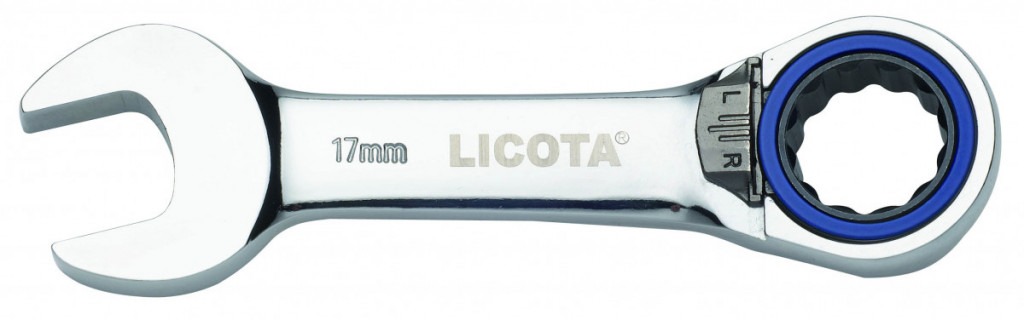 Vyhnutý račňový kľúč s prepínaním, 9 mm - LI2009
