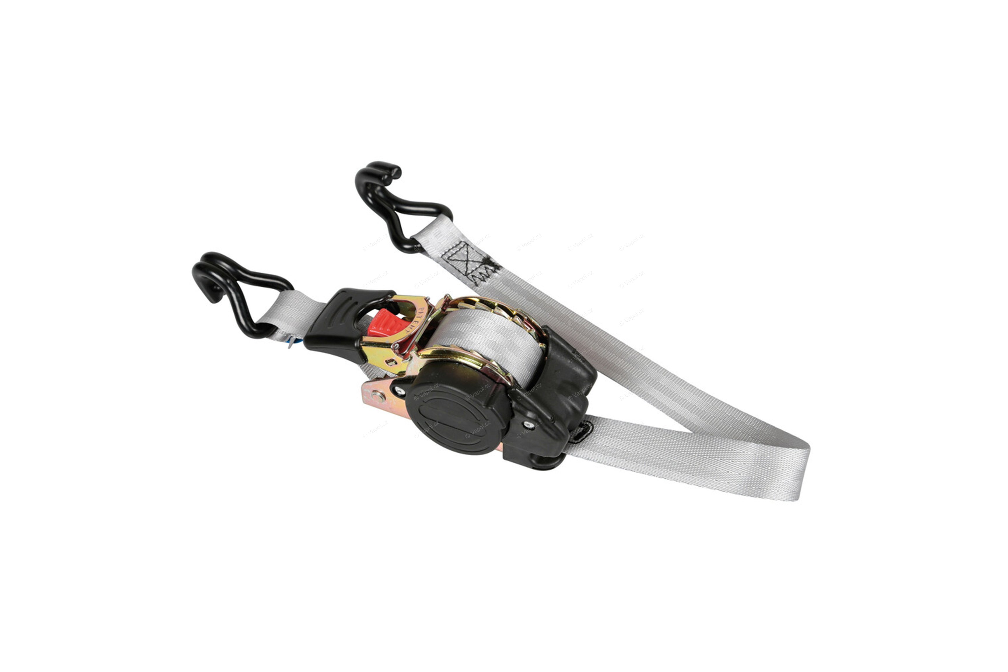 Upínací pás samonavíjací LC 750 daN 1,5 t / 3 m pás 25 mm, LAMPA