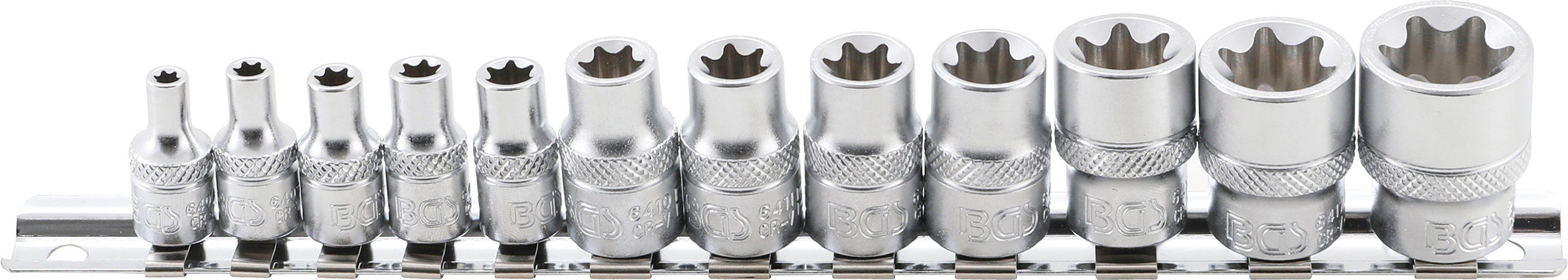 Nástrčné kľúče, E-Torx, SW E4 - E20, 12 ks - B2038
